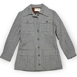 Jaeger London Vintage 90s WOOL Luxury Designer Pea Coat Jacket - Small